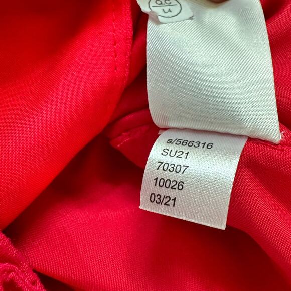 Ann Taylor Factory Mini Skirt Preppy Business Casual Pockets Dark Pink Womens 6P - Picture 6 of 7